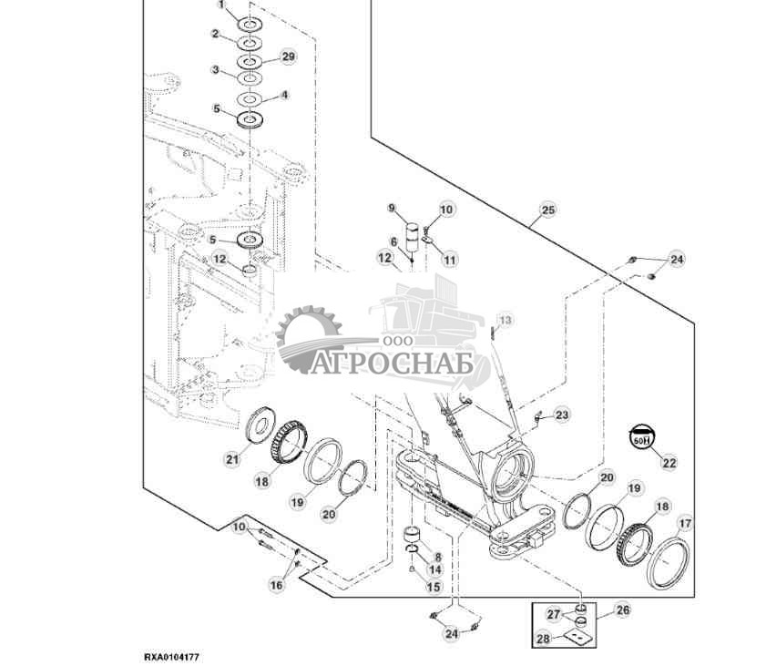 Field Installation Gudgeon Kit for 2.5